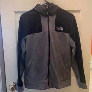 The North Face Grey/Black Kids 100% Polyester Jacket